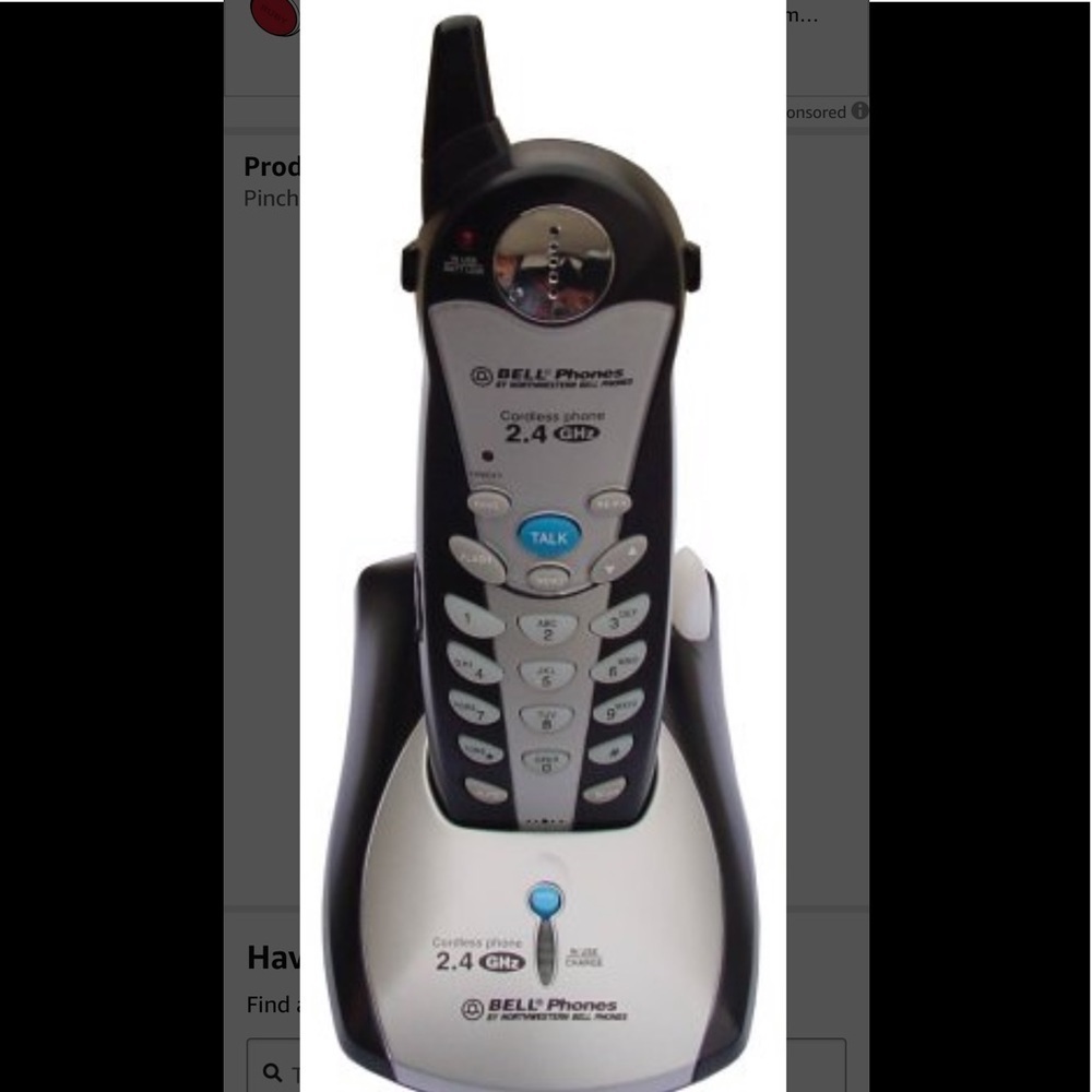 Northwestern Bell 36280-M4 2.4 GHz Analog Cordless Phone (Black)